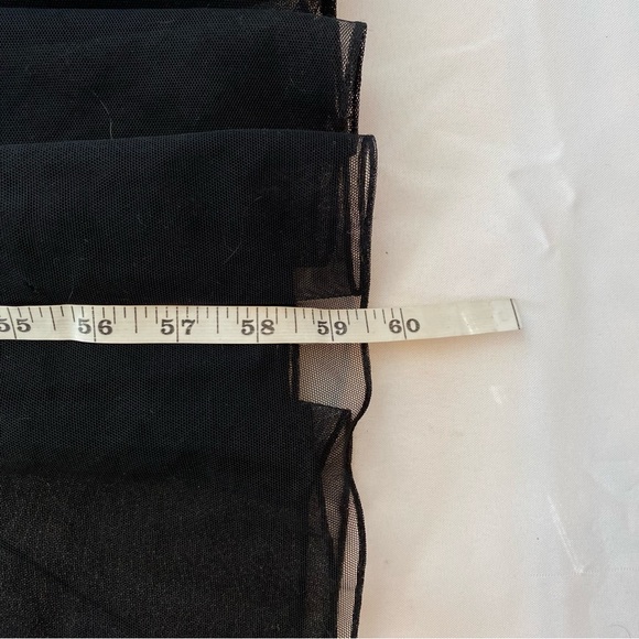 Y2K Xscape Black/ Pink Annabella Silk Beaded Floral Mermaid Maxi Dress Size 10 - Picture 16 of 16